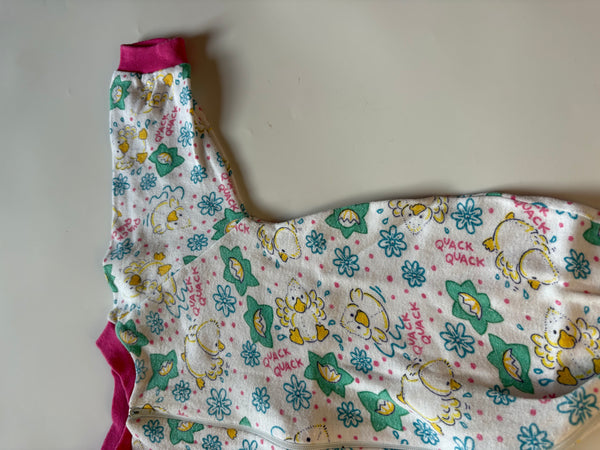 Vintage duckling sleepsuit best fit 0-3 months