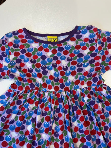 Duns berry print dress 104 (3-4y)
