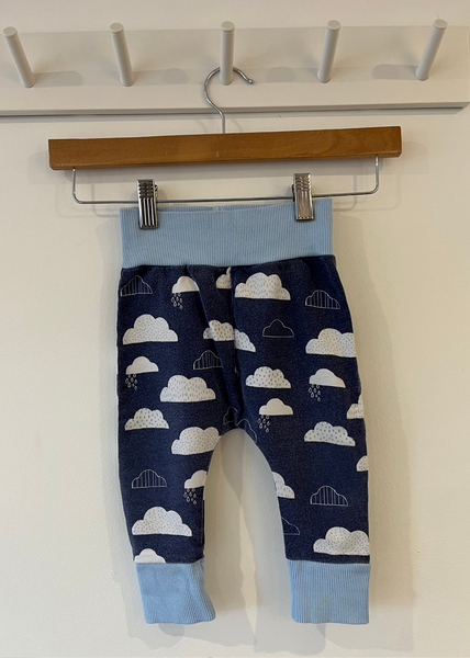 Mothercare Cloud Navy Leggings (6-9M) *on the small side*