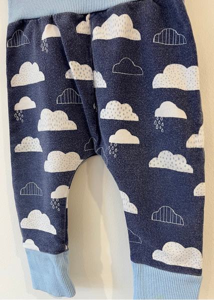 Mothercare Cloud Navy Leggings (6-9M) *on the small side*