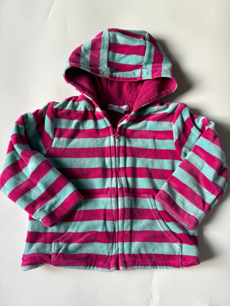 Y2K John Lewis velour hoody 12-18 months