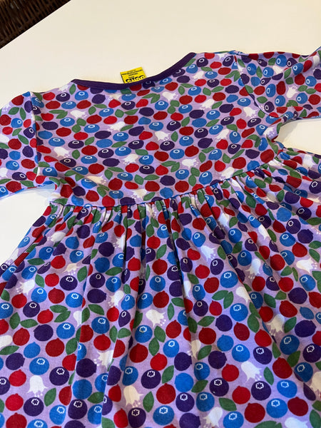 Duns berry print dress 104 (3-4y)