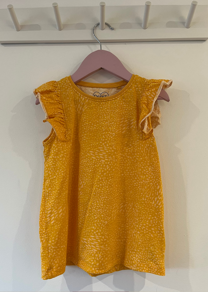 Next Yellow Frill Sleeve Vest Top (5-6Y)