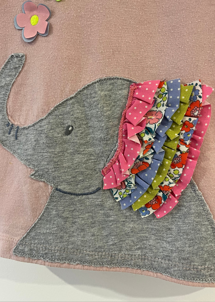 Baby Boden Pink Elephant T Shirt (2-3Y)