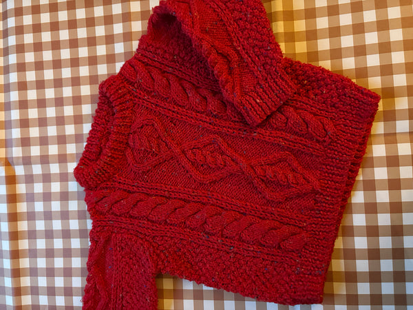 Speckled hand knit jumper approx 6-12 months