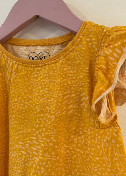 Next Yellow Frill Sleeve Vest Top (5-6Y)