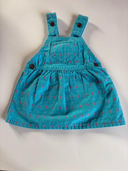 Vintage Oshkosh pinafore dress (24M) best fit 6-12/18 months