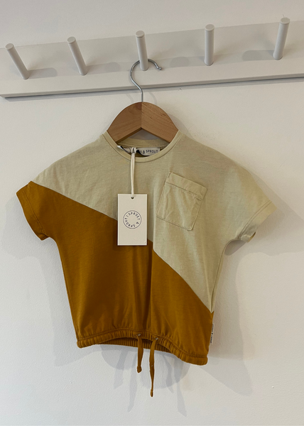 Ex-stock Sproet & Sprout Colour Block Drawstring Hem T-shirt (9-12M)