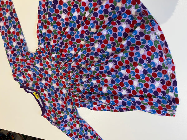 Duns berry print dress 104 (3-4y)