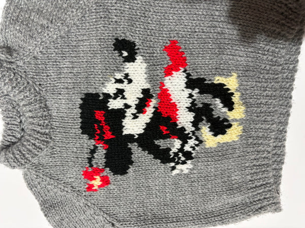 Vintage Minnie Mouse hand knit best fit 6 months