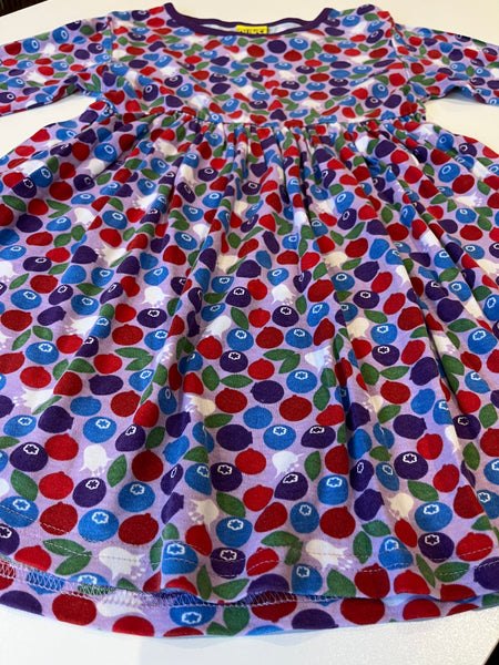 Duns berry print dress 104 (3-4y)