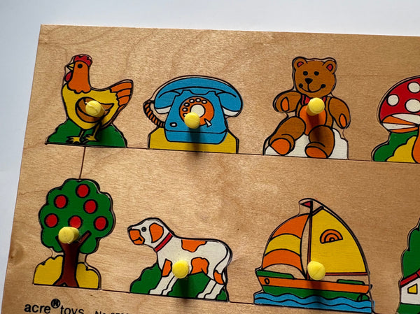 Vintage Wooden peg puzzle