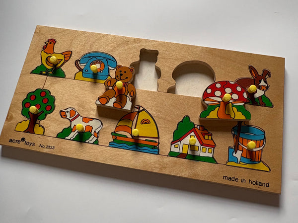 Vintage Wooden peg puzzle