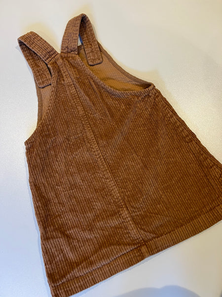 Kite lightweight cord dungaree dress 4-5y