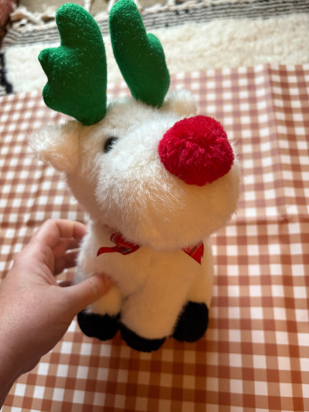 Vintage Adam’s reindeer soft toy