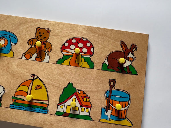 Vintage Wooden peg puzzle