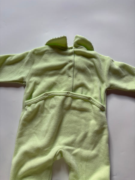 Vintage lightweight teddybear fleece sleepsuit 3-6 months