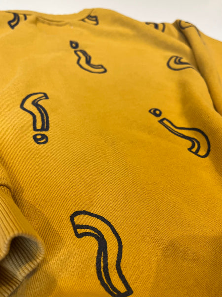 Zara Question mark sweatshirt 6-7y