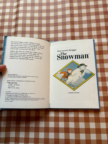 Vintage Ladybird The Snowman book