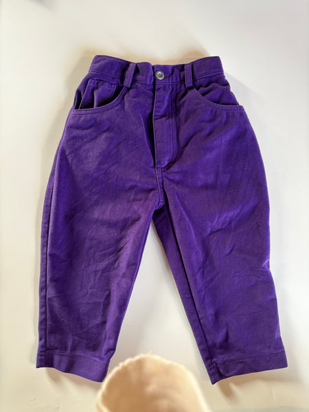 Vintage velvet trousers 18-24 months