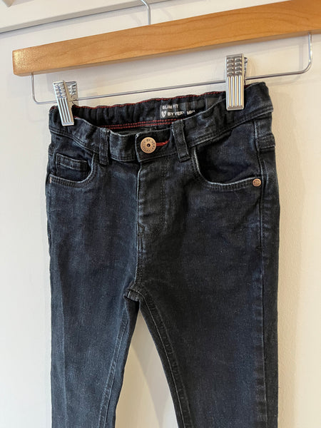 Very Slim fit black jeans (3-4y)