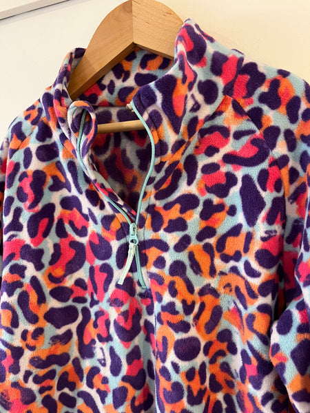 Mountain Warehouse purple leopard print fleece (11-12Y)