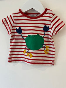 Baby Boden crab t-shirt (0-3m)