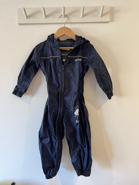 Regatta navy puddle suit (18-24M)