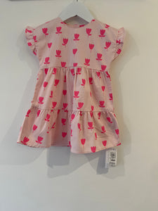 BNWT M&S pink tulip dress (9-12m)