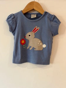 Frugi Rabbit Motif T Shirt (6-9M)