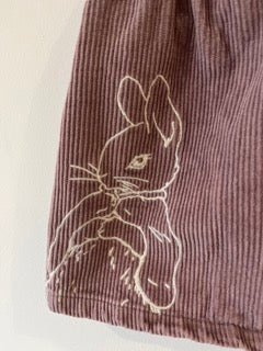 M and S Taupe Cord Peter Rabbit Dress (6-9M)