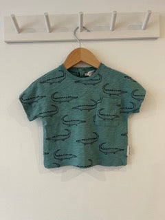 Ex- stock Sproet & Sprout Short Sleeve Crocodile T Shirt (9-12m)
