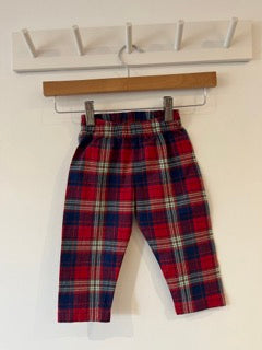 Mini Club check lightweight trousers (6-9M)