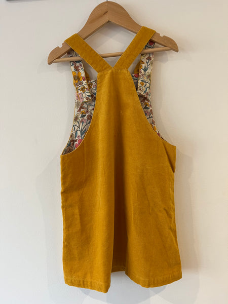 Mothercare mustard pinafore dress (5-6y)