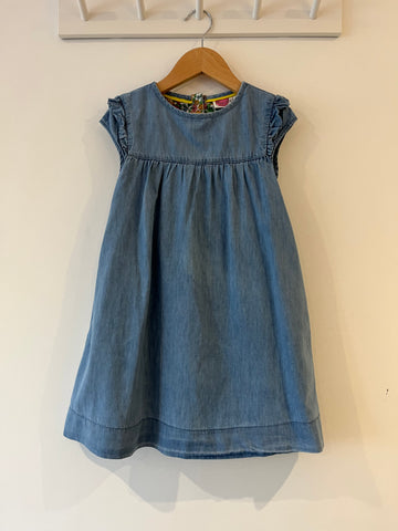 Mini Boden denim double layered dress (5-6Y)