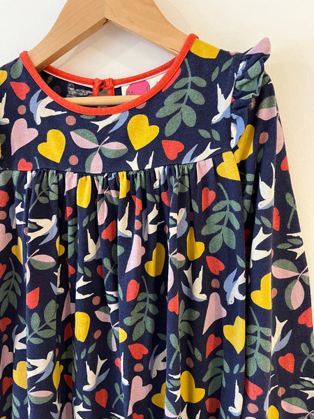 Mini Boden colourful hearts dress (5-6Y)