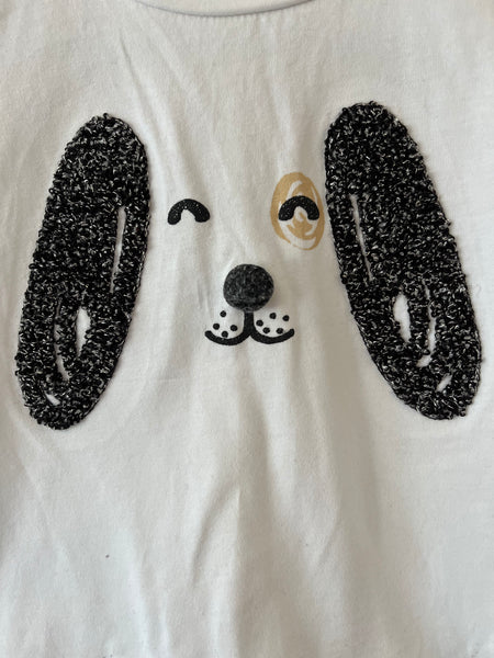 Zara dog face t-shirt (2-3y)