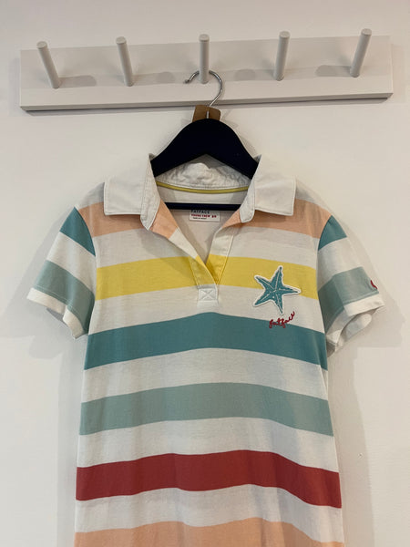 Fatface striped collar dress (8-9y)