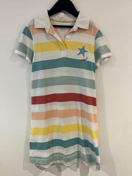 Fatface striped collar dress (8-9y)