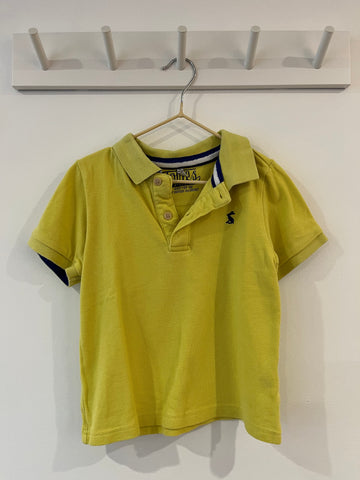 Joules yellow polo shirt (5-6y) *sizing 3-4y*