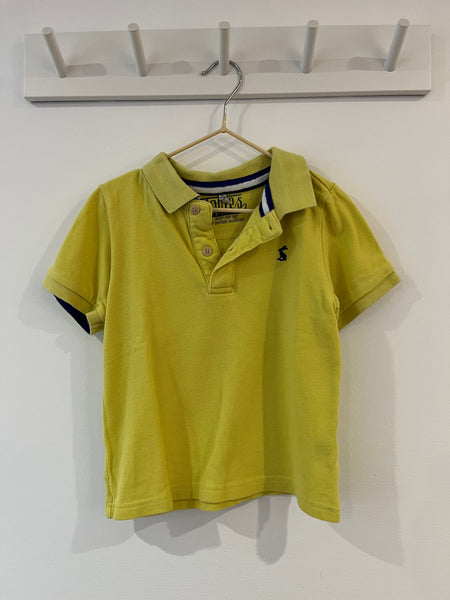 Joules yellow polo shirt (5-6y) *sizing 3-4y*
