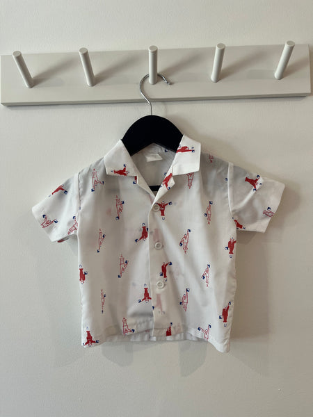 Vintage cotton shirt (6-9m)