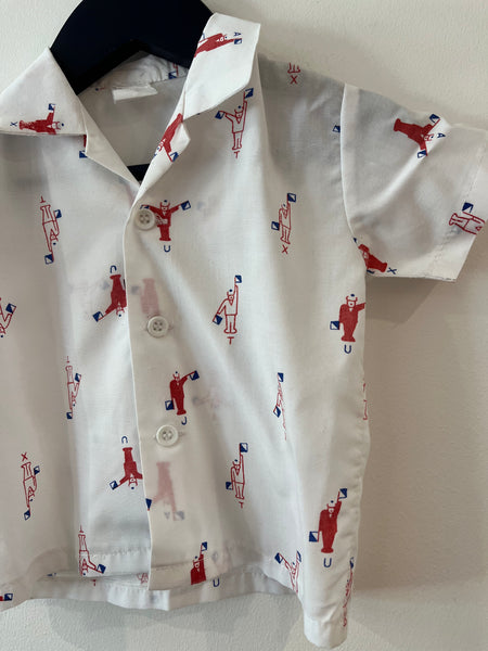 Vintage cotton shirt (6-9m)