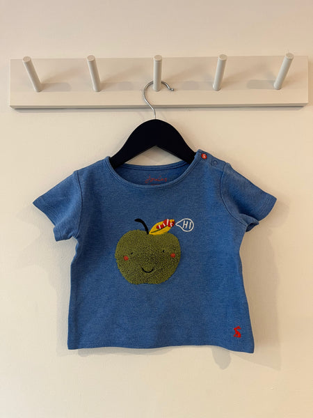 Joules apple t-shirt 12-18M