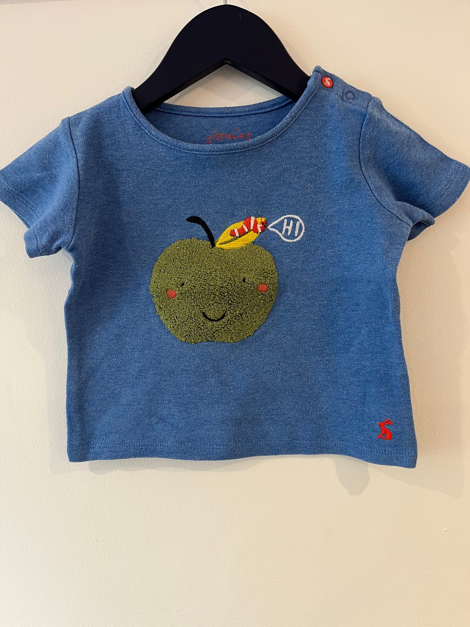 Joules apple t-shirt 12-18M