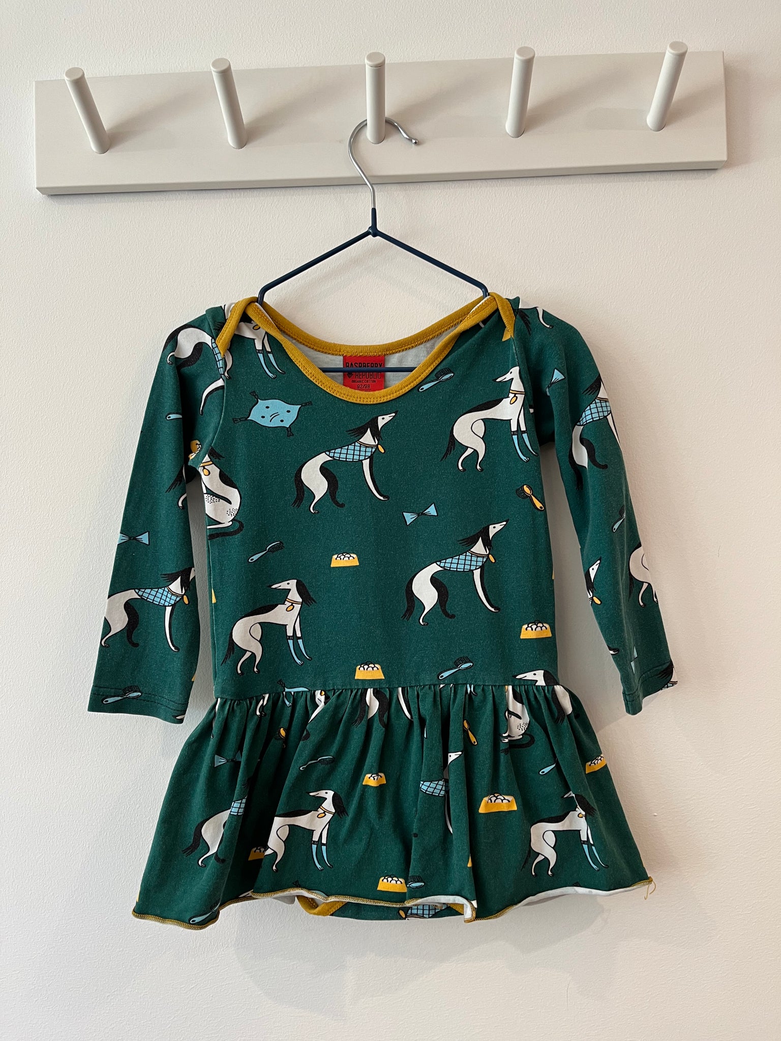 Raspberry Republic dog top (92-98/2-3y)