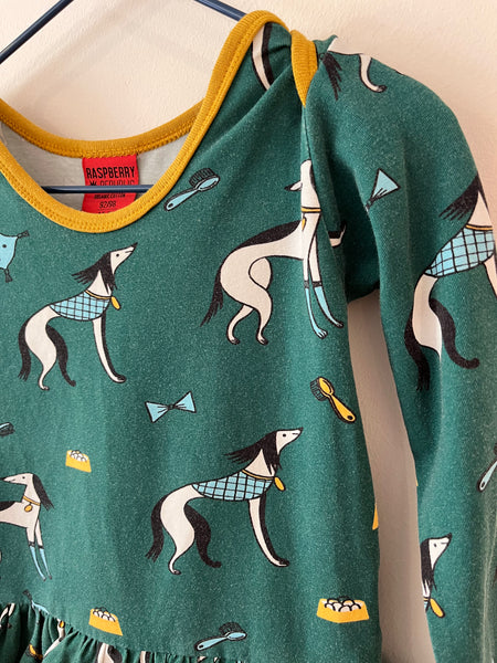 Raspberry Republic dog top (92-98/2-3y)