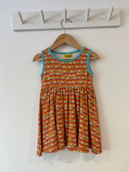 Duns sail boat dress (86/12-18m)