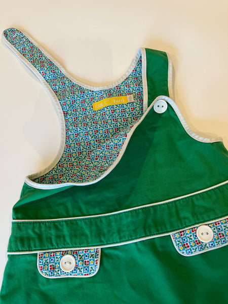 Little Bird pinafore dress 9-12m