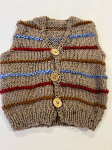 Hand knitted waistcoat approx 6-12 months
